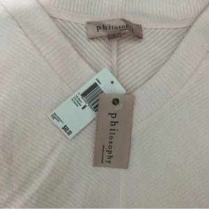 Philosophy NWT super soft loose sweater in pale pink, size Medium.